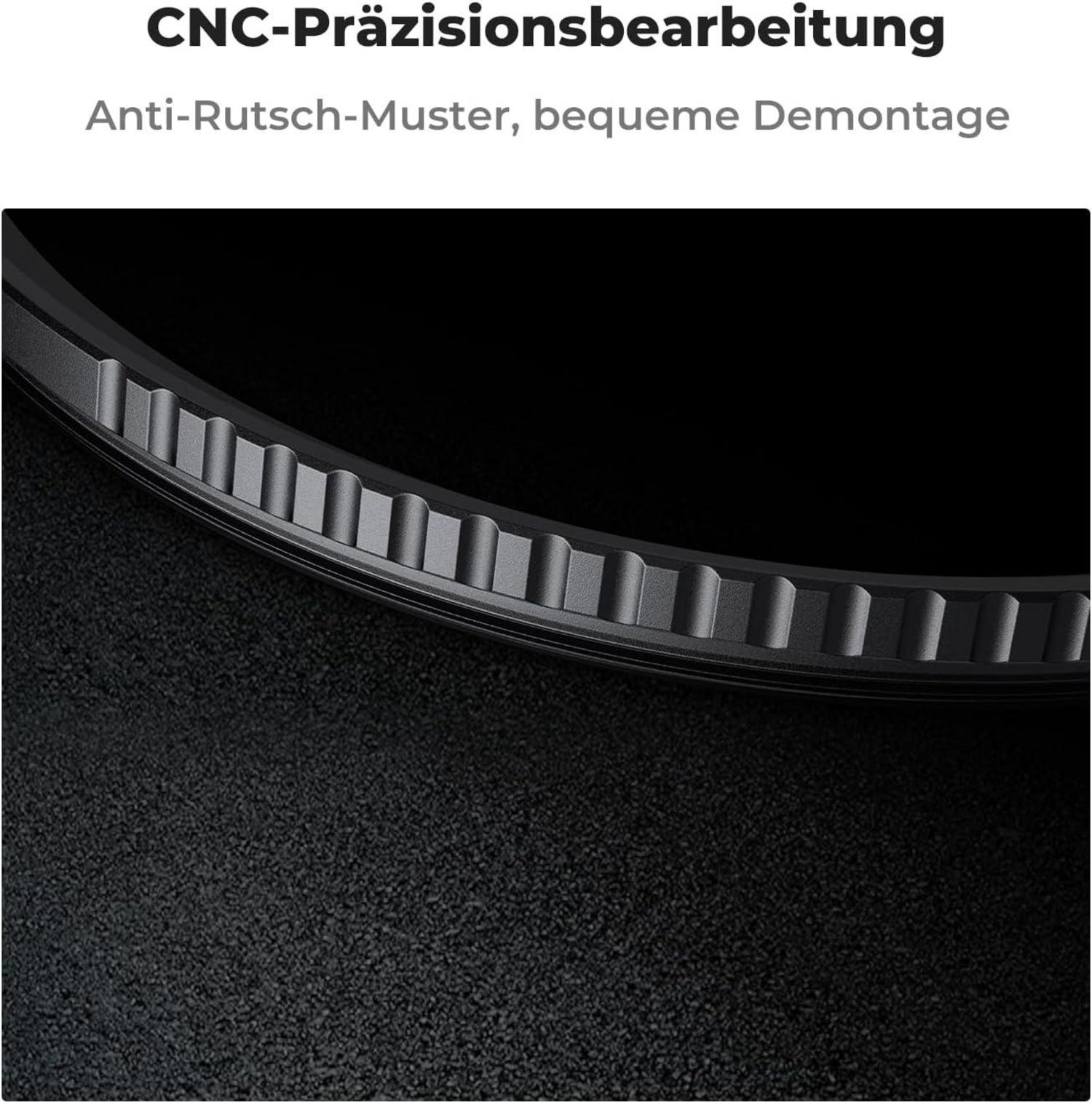 62mm UV Filter mit Objektivdeckel, Reinigungstuch, Schutzfilter