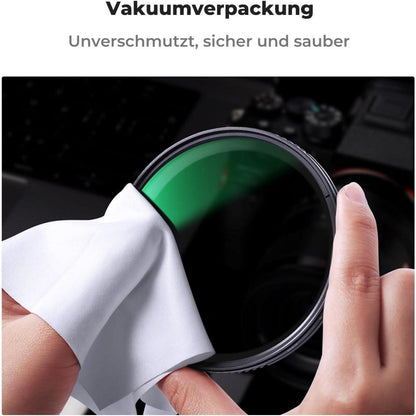 UV Filter 82mm mit Objektivdeckel und Reinigungstuch