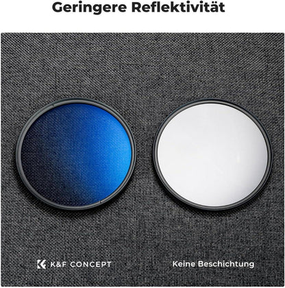 Polfilter 67mm CPL Filter mit Objektivdeckel und Reinigungstücher