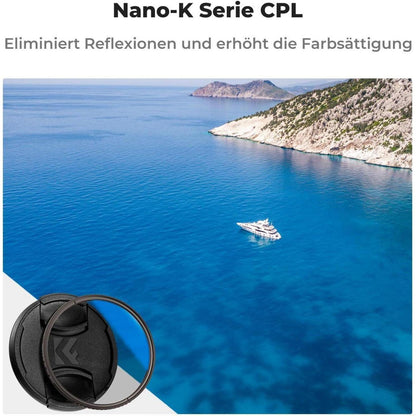 52mm Slim CPL Filter mit Objektivdeckel und Reinigungstücher