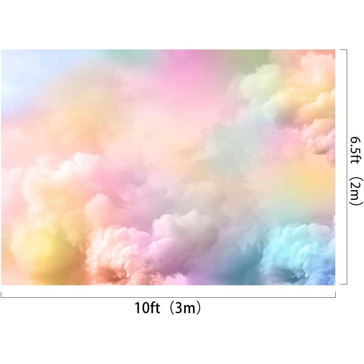 Fotografie Hintergrund 3x2m Wolkenhimmel Mikrofaser