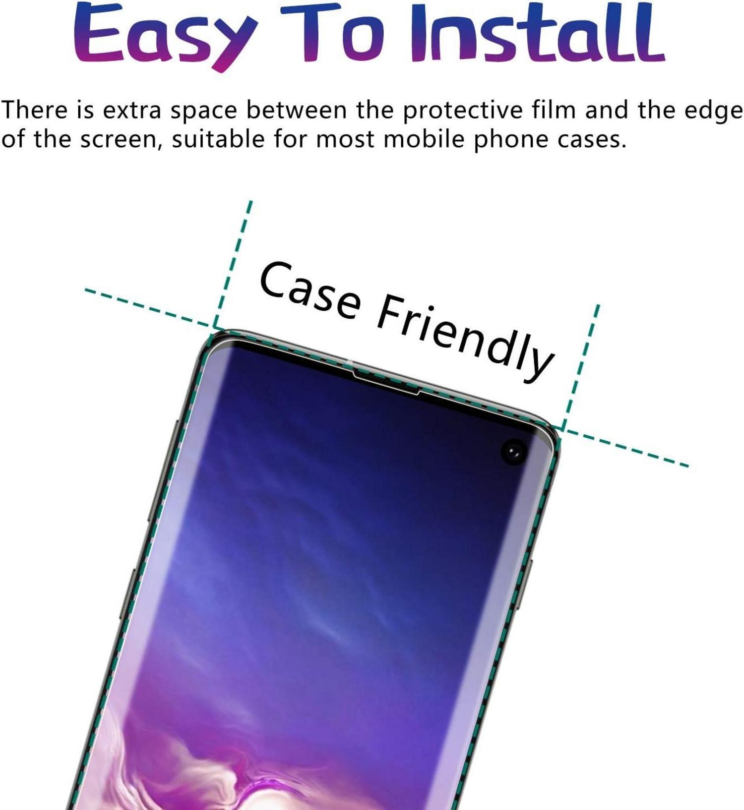 Schutzfolie Samsung Galaxy S10 [2 Stück] Displayschutz 9H Härte