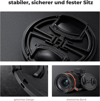 52mm ND Filter Variabler Graufilter ND2-400 1-9 Blendenstufen & Objektivdeckel