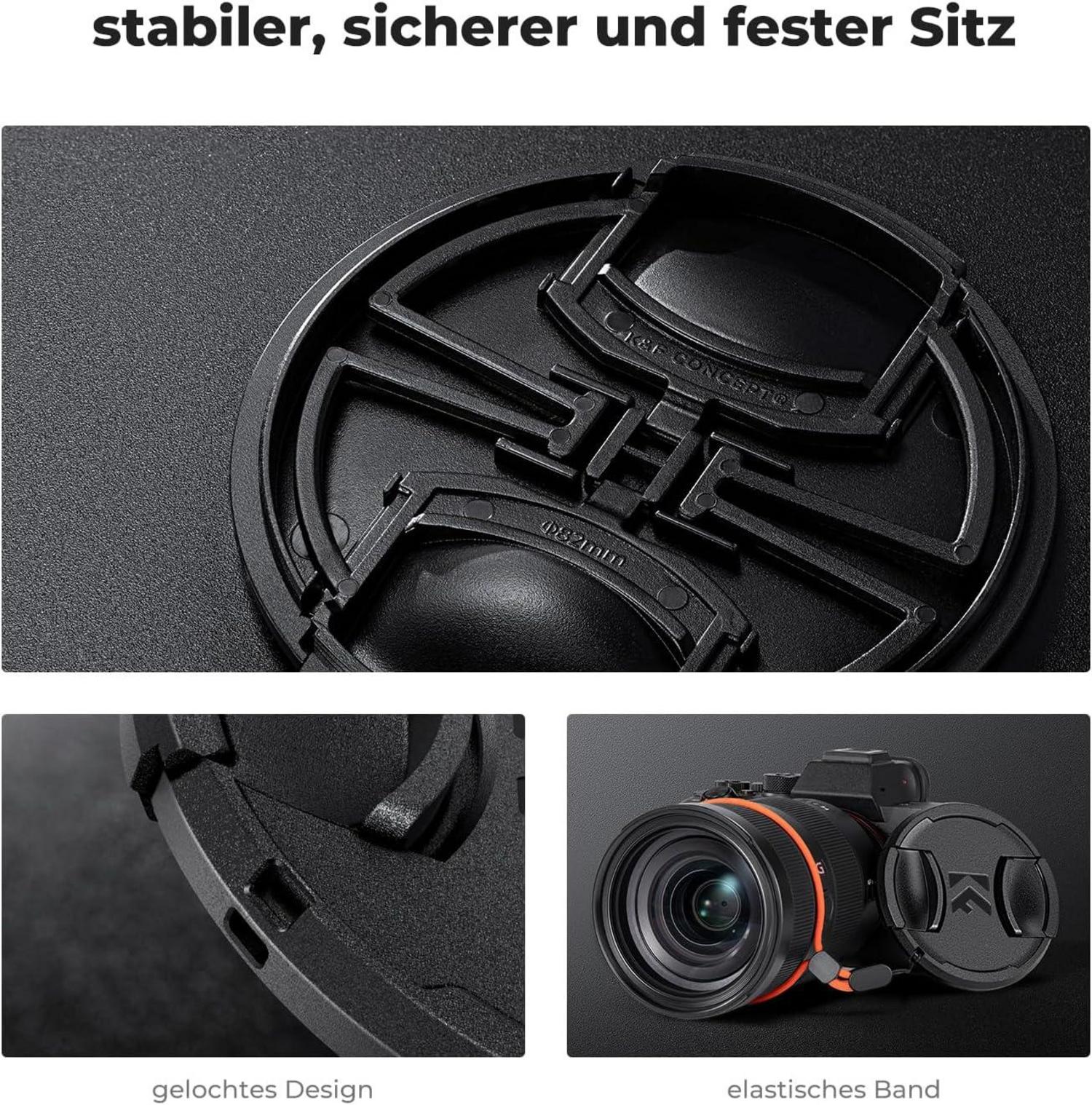 58mm Variabler ND Filter ND2-400 für Kameraobjektiv mit Objektivdeckel