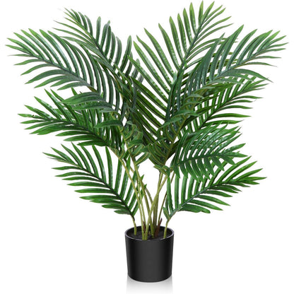 Fopamtri Kunstpalme 60cm im Topf Künstliche Pflanze Tropical