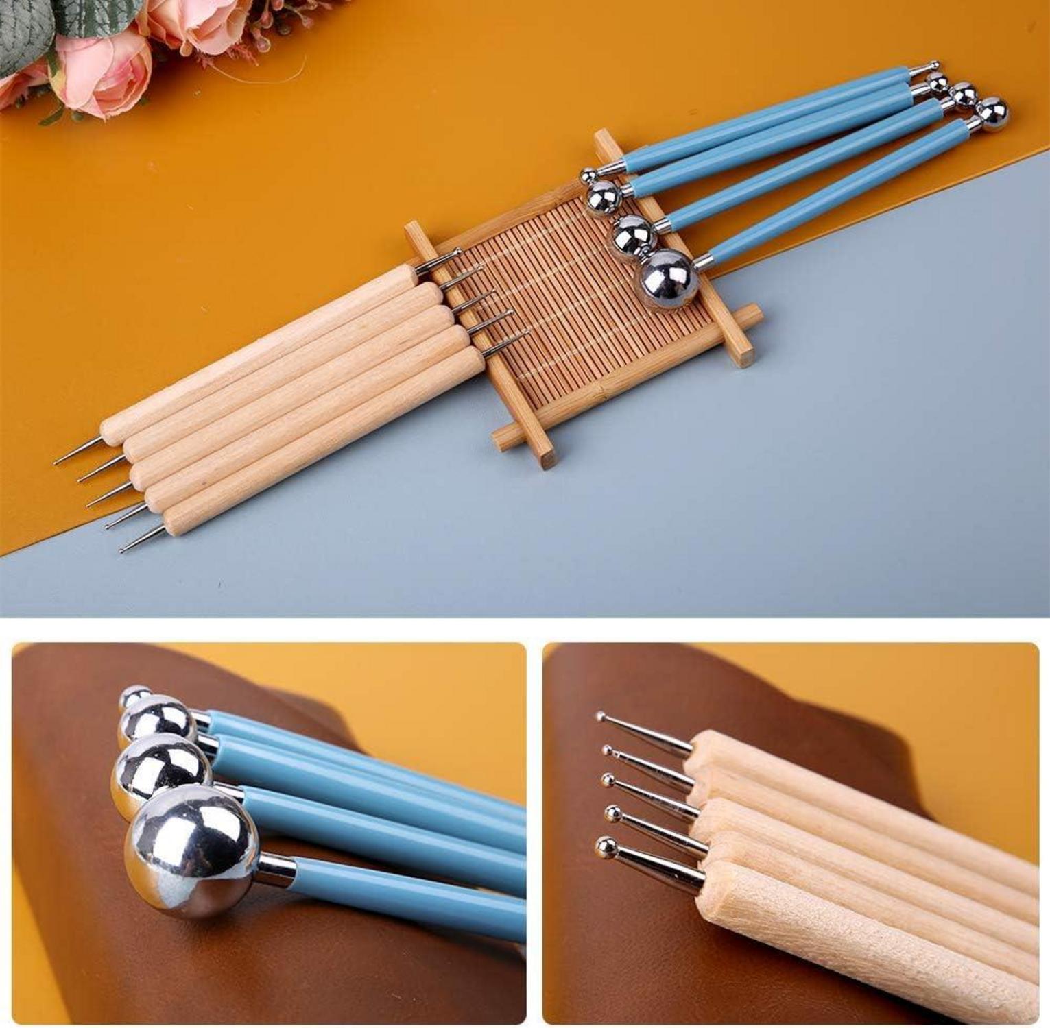 Dotting Tool Set mit Styluses, Nail Art Pen Set & Aufbewahrungsbox