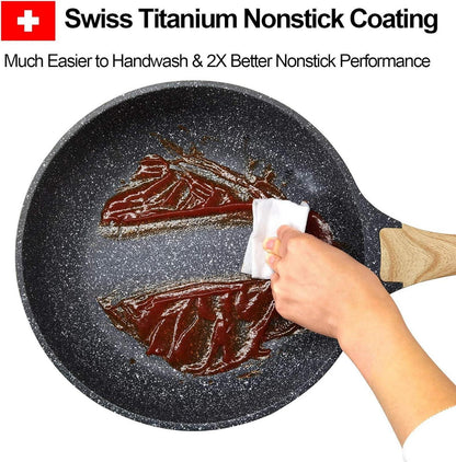 Motase Bratpfanne 20 cm Titan Antihaft beschichtet Induktion