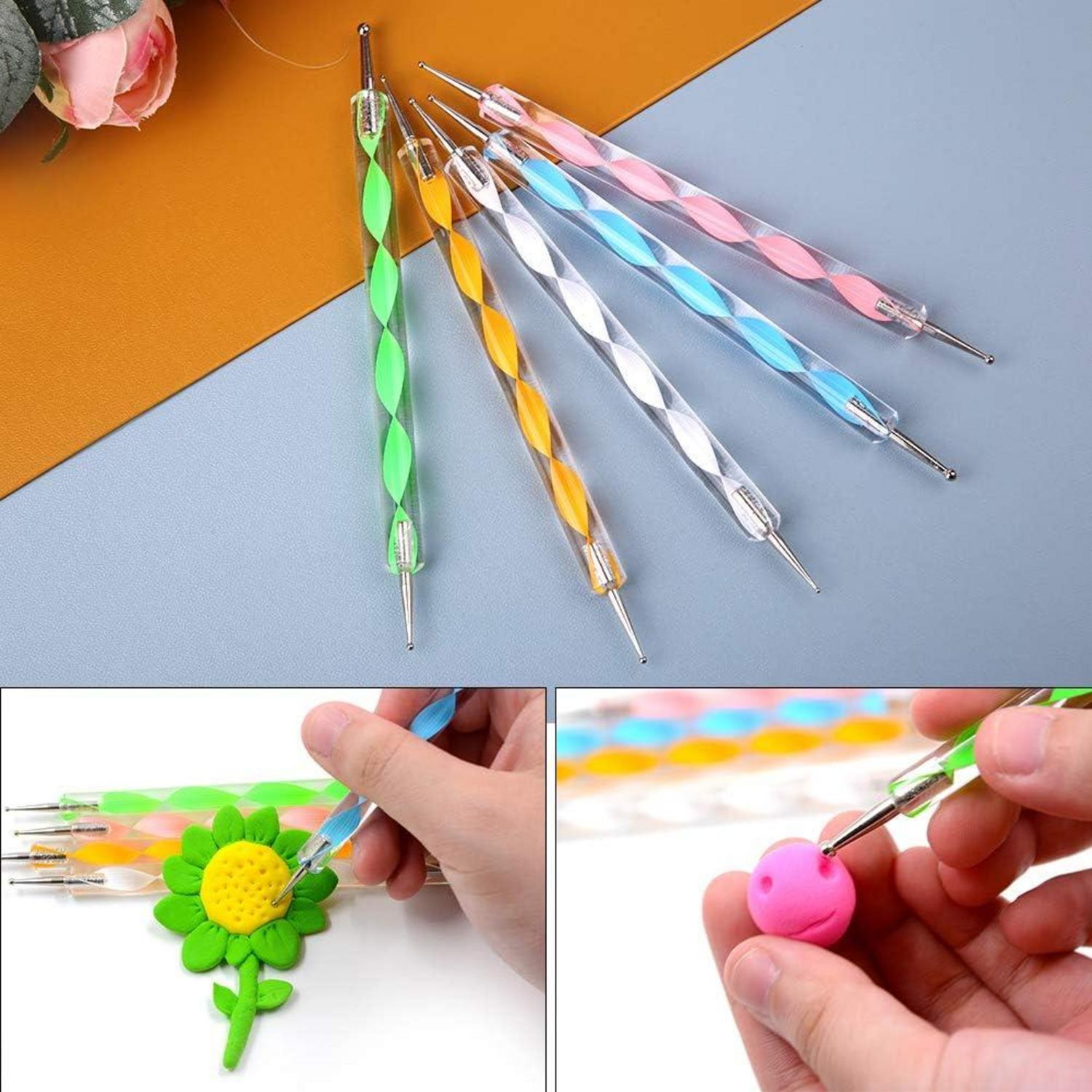 Dotting Tools Set 14-teilig mit Aufbewahrungsbox für Steine & Nageldesign