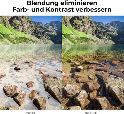 67mm Slim Zirkularer Polfilter Polarisationsfilter CPL Optisches Glas ALU