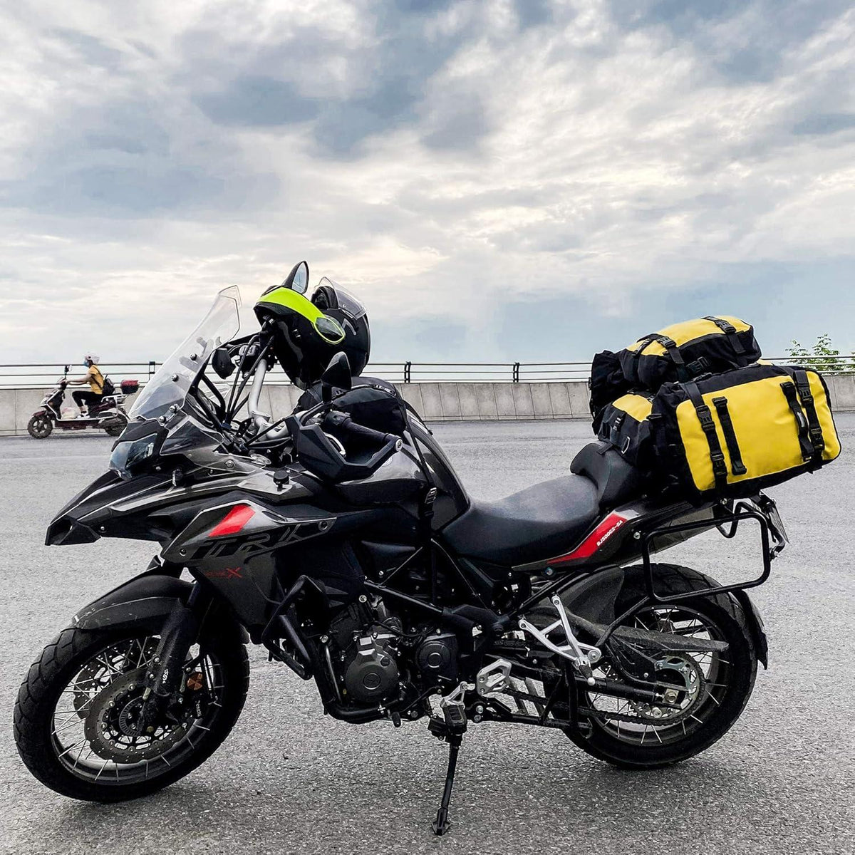Motorradtasche 30L Gelb wasserdicht modulares Design RP002