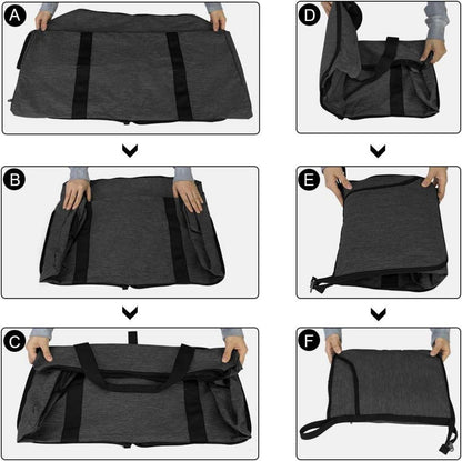 Reisetasche Groß 80L Leichte Sporttasche Damen Herren Schwarz