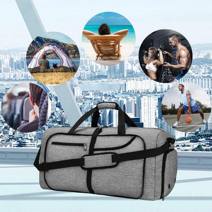 NEWHEY Große Faltbare Reisetasche 80L - Schwarz Weekender Duffel