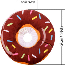 Katzen Halskrause Weiches Donut-Design Verstellbar Braun