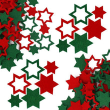 120-teiliges Weihnachtsfilzsterne Set Streudeko Deko DIY
