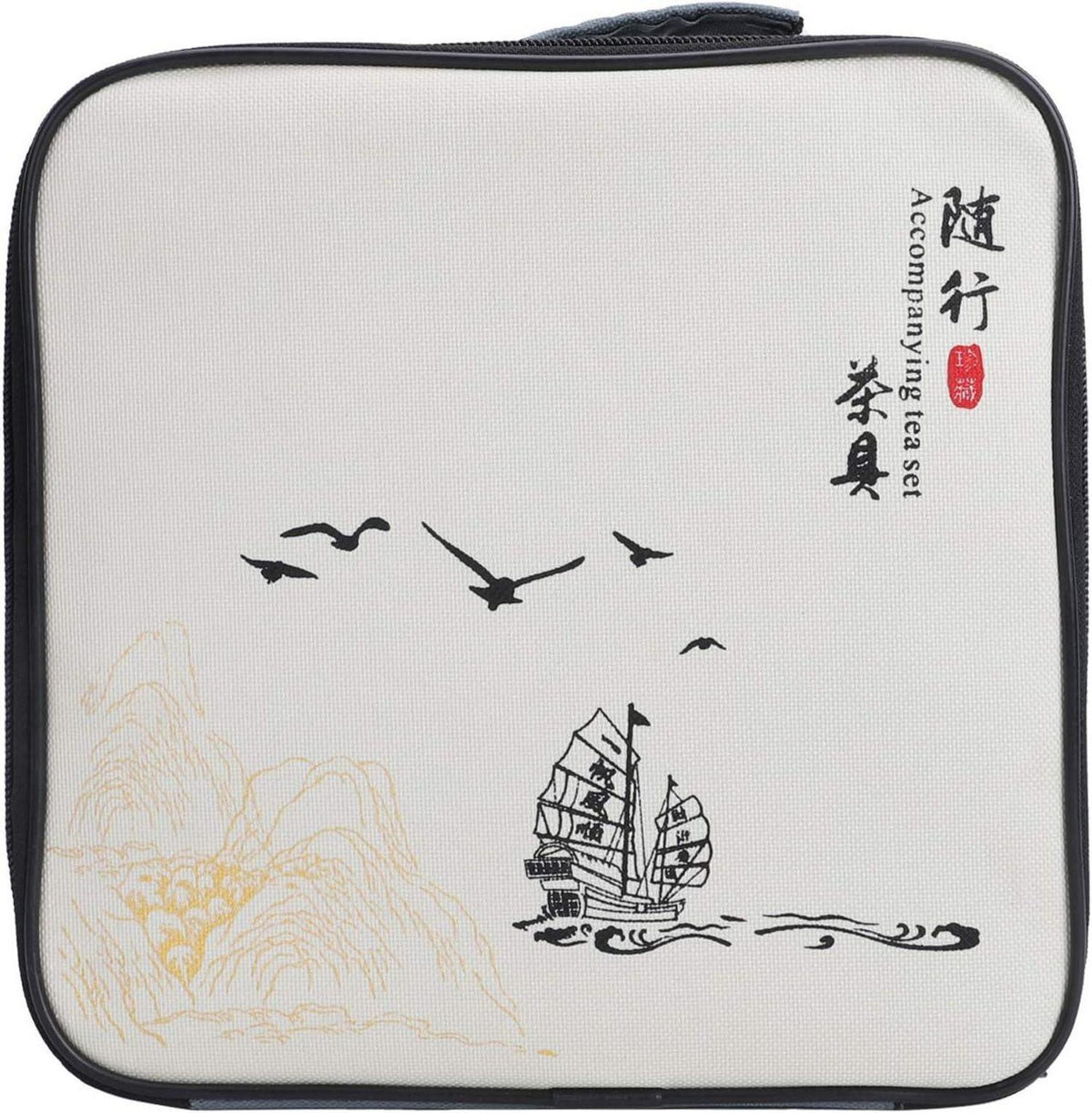 Japanisches Kirschblüten Kung Fu Tee Set Reise Teeservice 6tlg