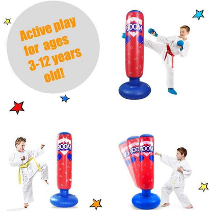 Boxsack Kinder 120 cm Standboxsack zum Kickboxen Karate