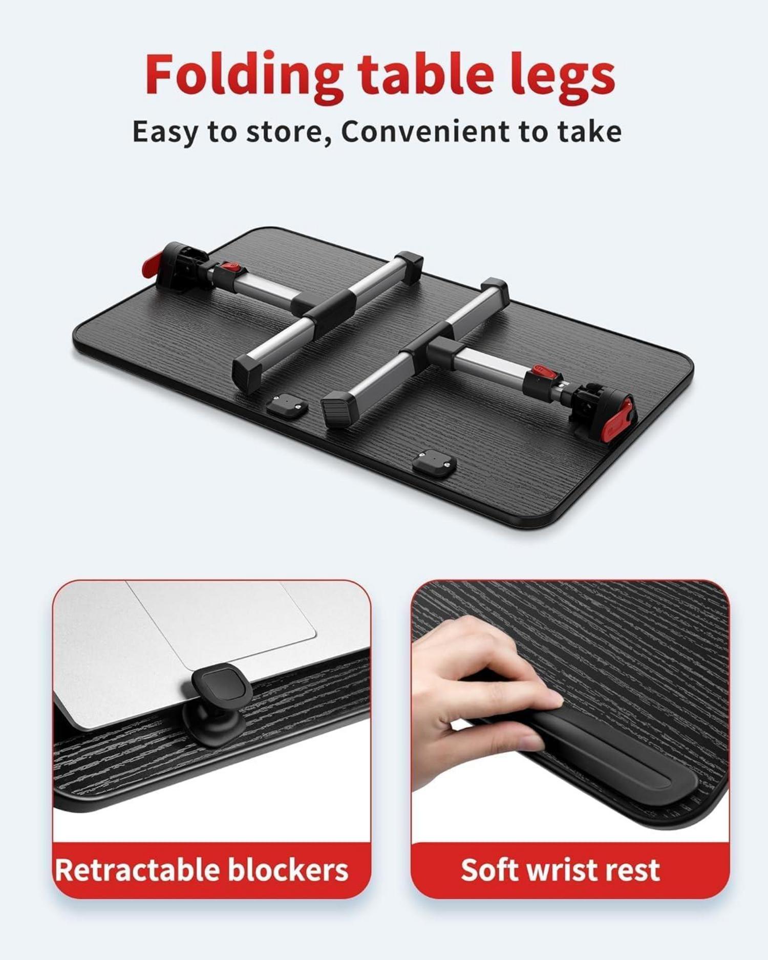 Verstellbarer Laptop-Schreibtisch Laptoptisch Schoßschreibtisch Sofa Couch Bett