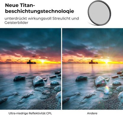 Ultra-niedrige Reflexion Polfilter 77mm CPL Filter Nano-X Serie MRC