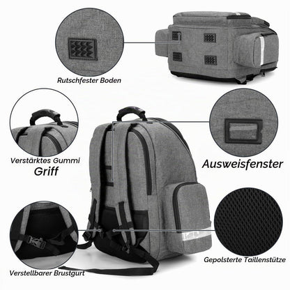 Notfallrucksack Grau für Erste Hilfe & Outdoor