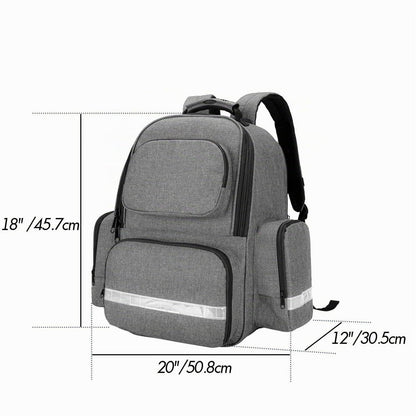 Notfallrucksack Grau für Erste Hilfe & Outdoor