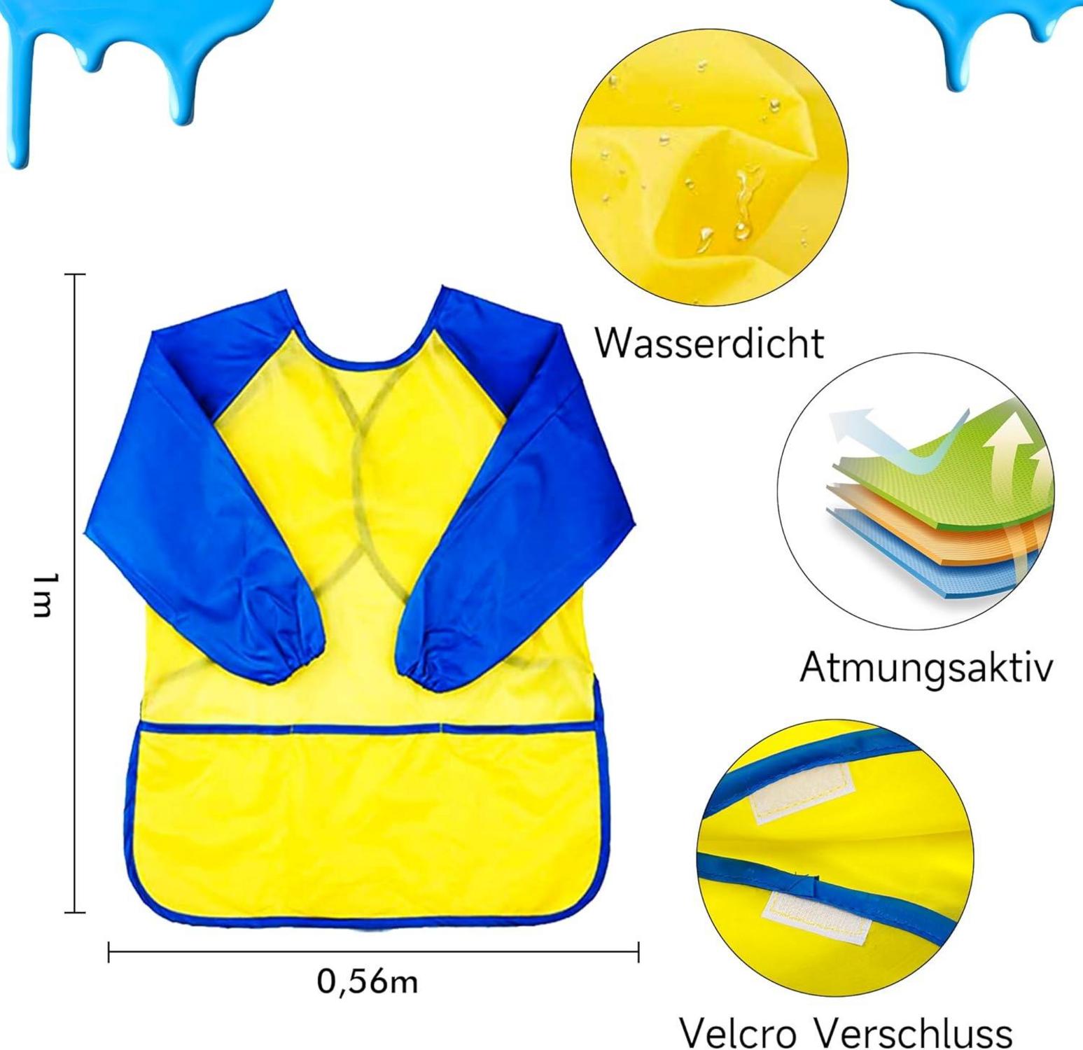 Kinderfingerfarben Set 53tlg. mit Palette Pinsel Schwamm Schwammspatel