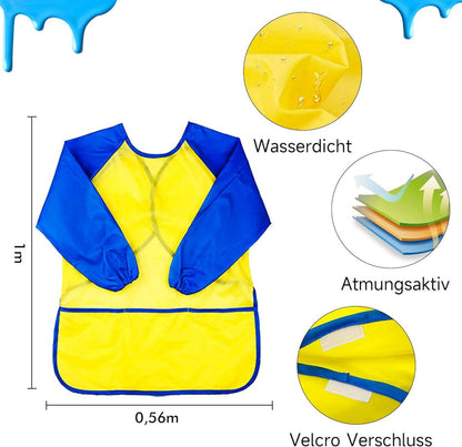 Kinderfingerfarben Set 53tlg. mit Palette Pinsel Schwamm Schwammspatel