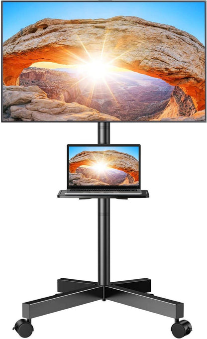 TV Ständer Rollbar mit Rollen für 23-60 Zoll Fernseher VESA 400x400mm