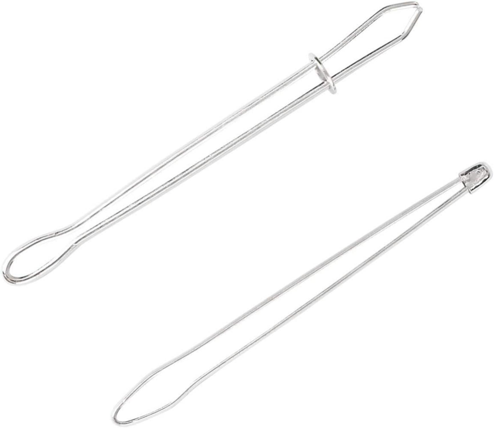 2pcs Einfädler Metall Pinzette Kordelzug Nähzubehör