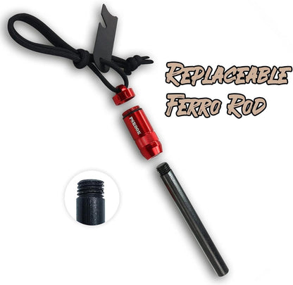 Survival Fire Starter Kit Premium Magnesium Ferrocium Rod Bushcraft Feuerstahl