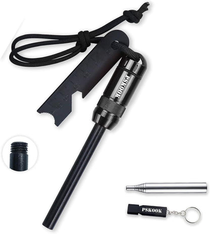 Survival Fire Starter Kit Premium Magnesium Ferrocium Rod Feuerstahl