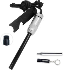 PSKOOK Survival Fire Starter Kit Premium Magnesium Ferrocium Rod