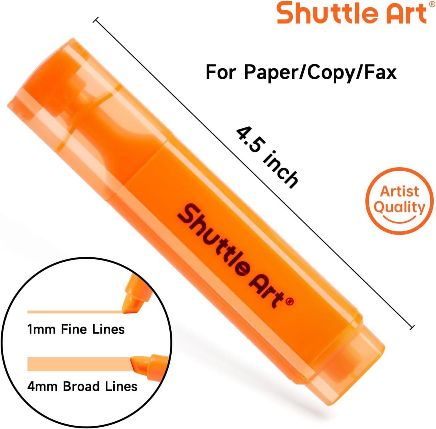 Textmarker Set mit 8 Farben, Meißelspitze, schnell trocknend