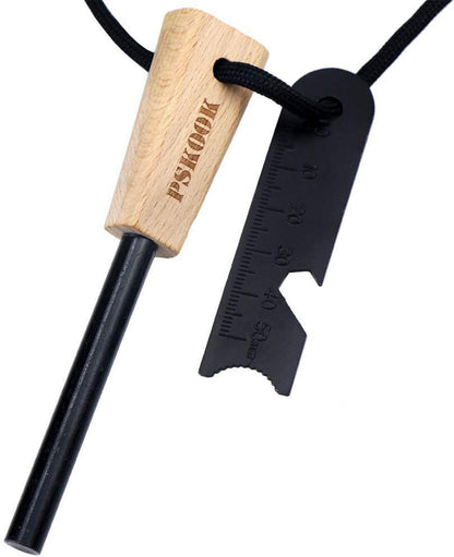 PSKOOK Survival Fire Starter Kit Premium Magnesium Ferrocium