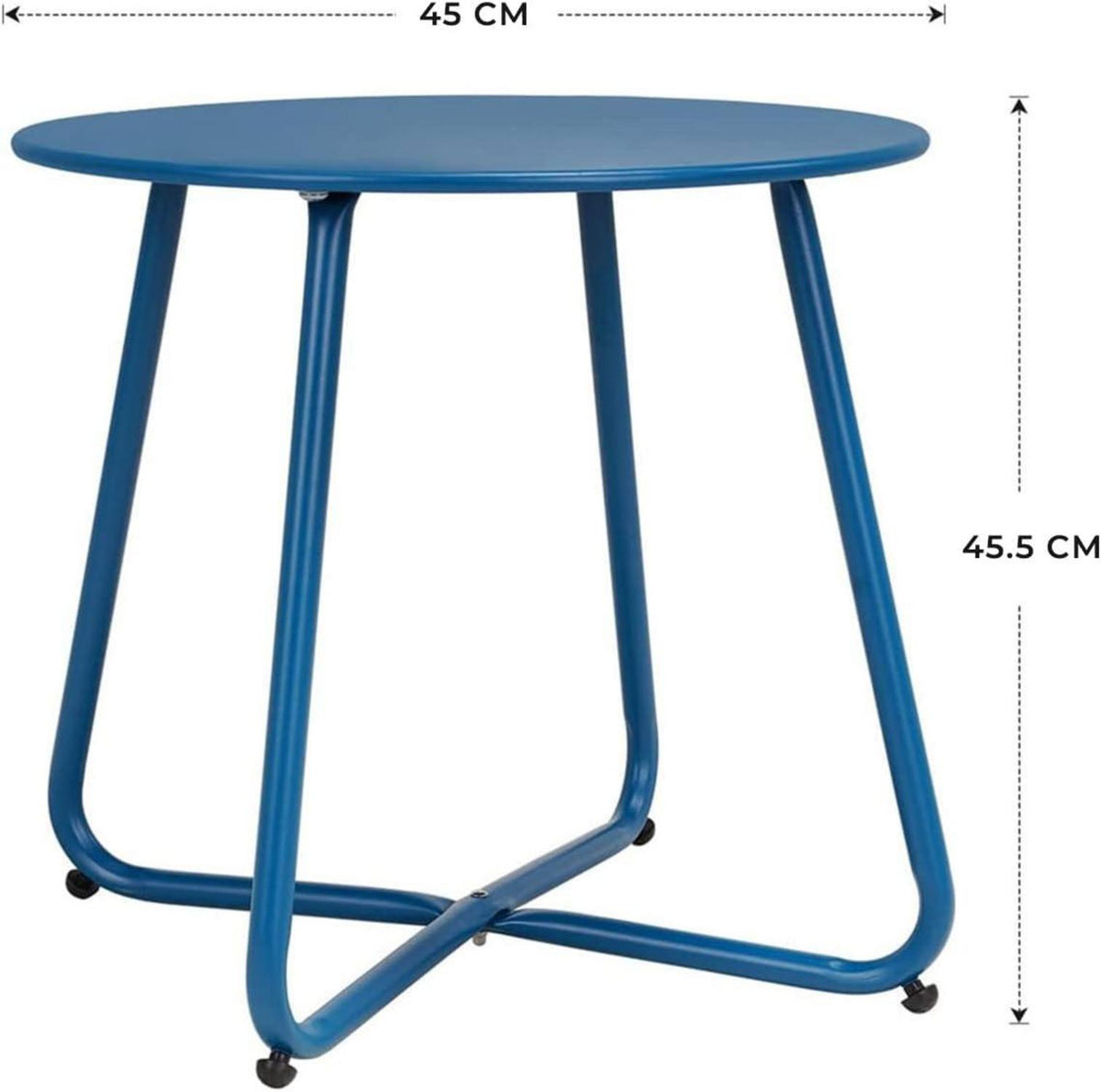 Beistelltisch Kaffeetisch Rund Garten Outdoor Stabil Leicht