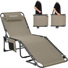 Campingliege Sonnenliege Gartenliege klappbar 5-Stufig Beige
