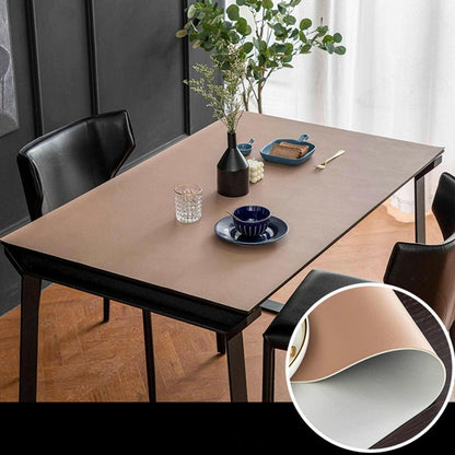 PU Tischdecke wasserdicht 90x160cm Khaki Grau
