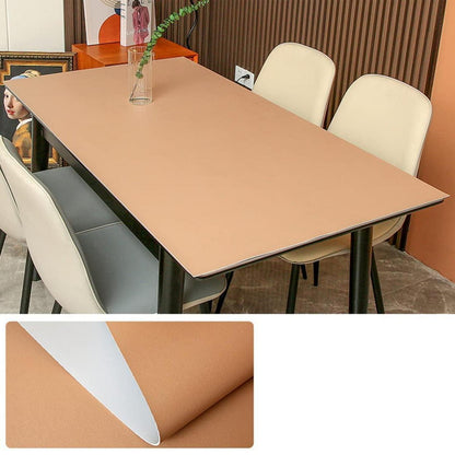 PU Tischdecke wasserdicht 90x160cm Khaki Grau
