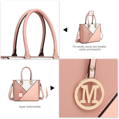 Miss Lulu Damen Handtasche V-Design Shopper Synthetic