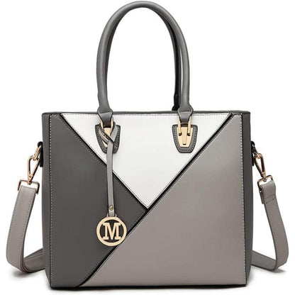 Miss Lulu Geometrische Handtasche Damen mit Ombre Farbe
