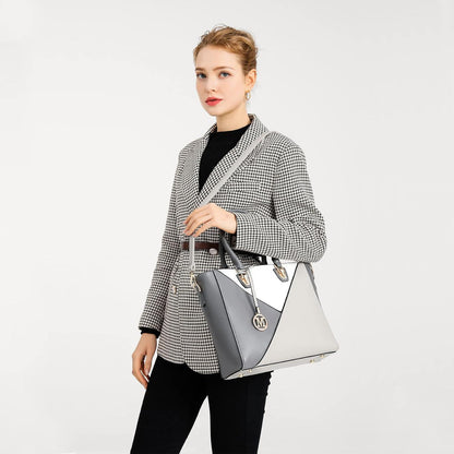 Miss Lulu Geometrische Handtasche Damen mit Ombre Farbe