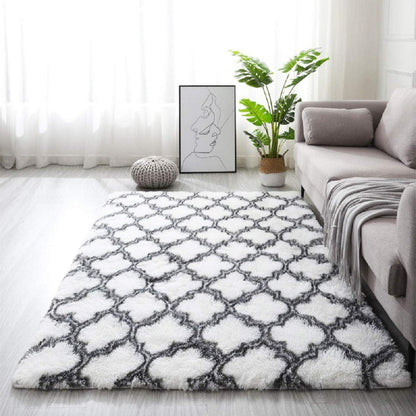 Shaggy Teppich Flauschig Hochflor Langflor Wohnzimmer Teppiche Anti