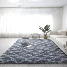 Modernes Shaggy Teppich Grau Langflor Hochflor 160x200cm