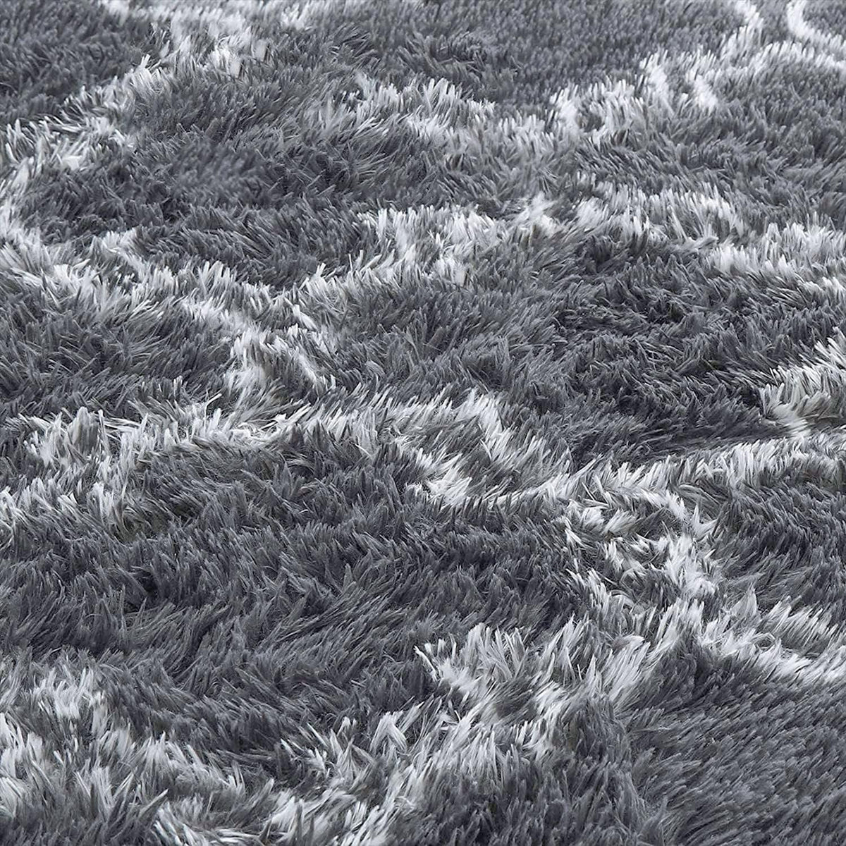 Hochwertiger Shaggy-Teppich Flauschig Modern Langflor - Grau 160x200cm