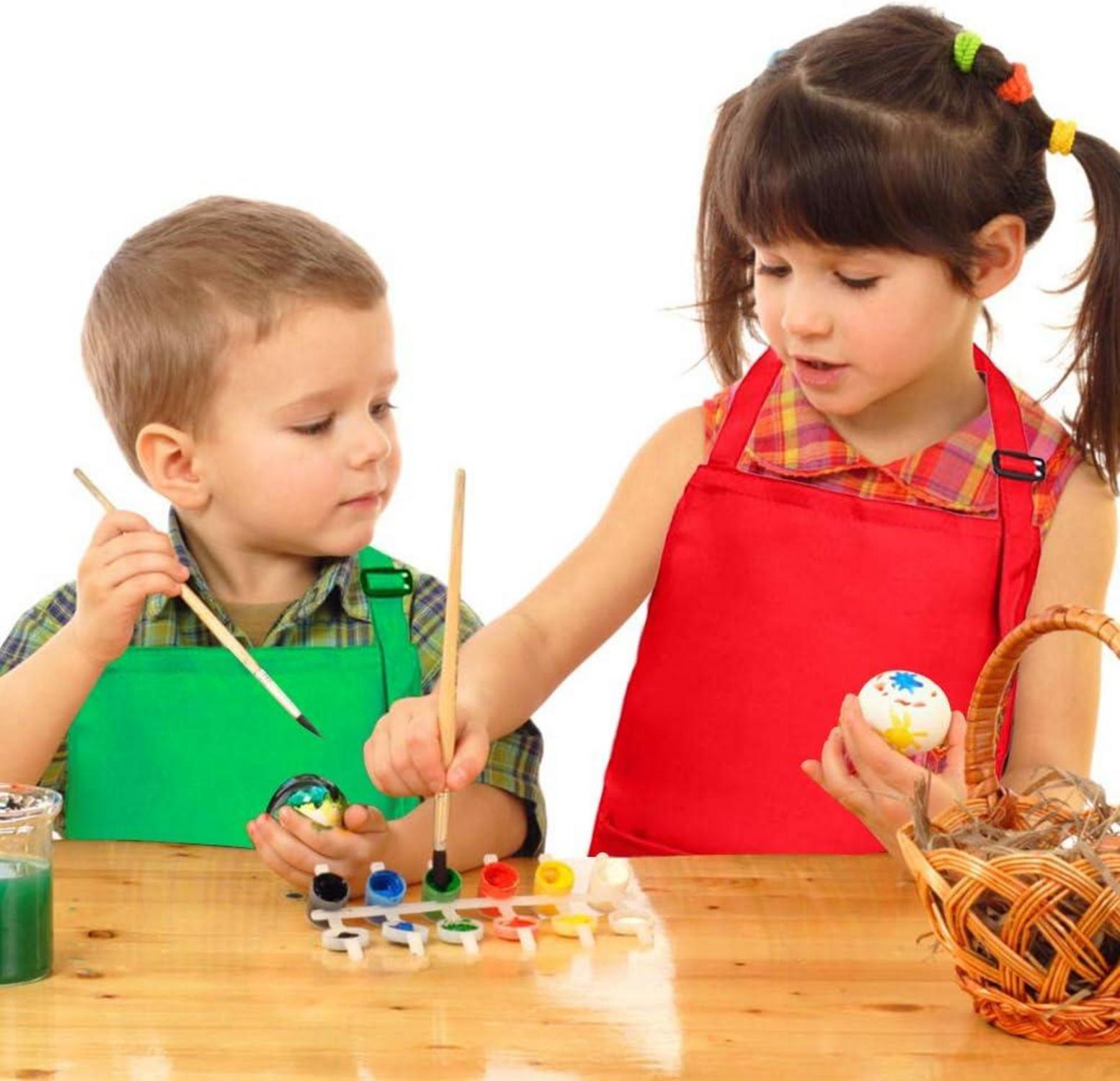 4er Set verstellbare Kinderschürzen mit
