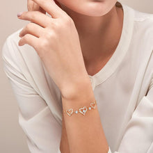 925 Sterling Silber Herz Armband Damen mit 12 Geburtssteinen