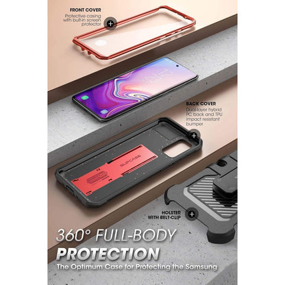 Outdoor Hülle für Samsung Galaxy S20 FE 5G mit Holster Rot