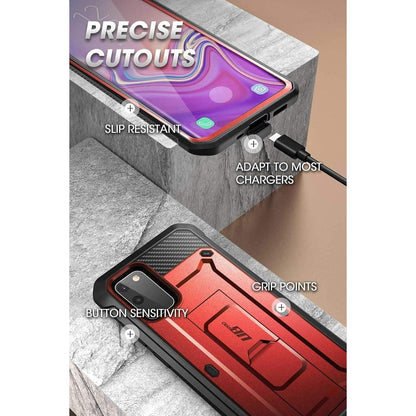 Outdoor Hülle für Samsung Galaxy S20 FE 5G mit Holster Rot
