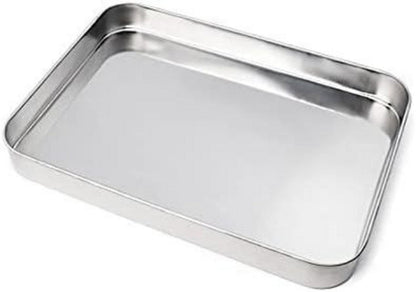 Backblech aus Edelstahl für Geschirrspüler, 25*30cm, Silber