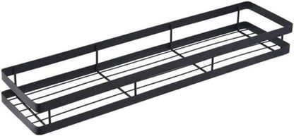 Gewürzregal Wand Schwarz Metall 1 Etage Küchenregal Hängeregal 20cm