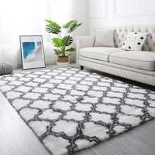 Hochflor Shaggy Teppich, Weiß, 120 x 200 cm - Moderne